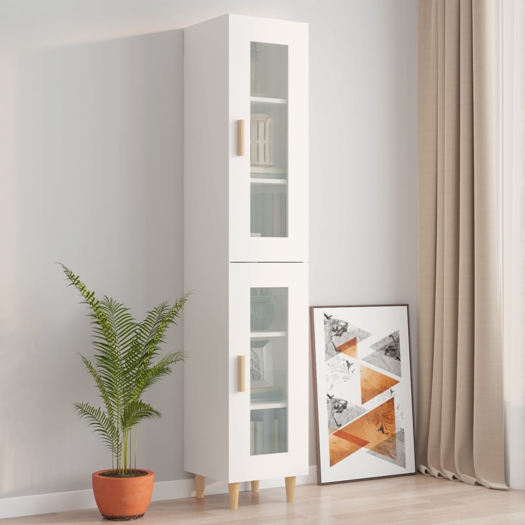 White hanging cabinet 34.5x34x90 cm