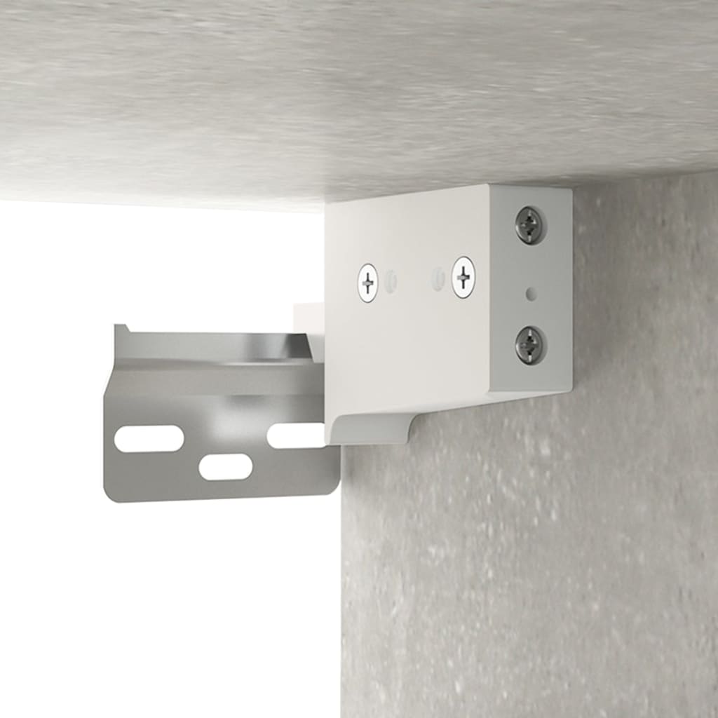 Hängende Wandschrank grauer Beton 34.5x34x90 cm