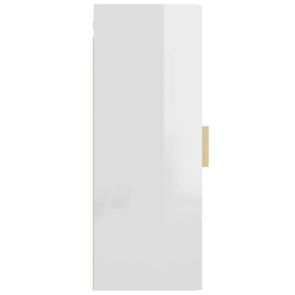 Brillante weiße Hanggarderobe 34.5x34x90 cm