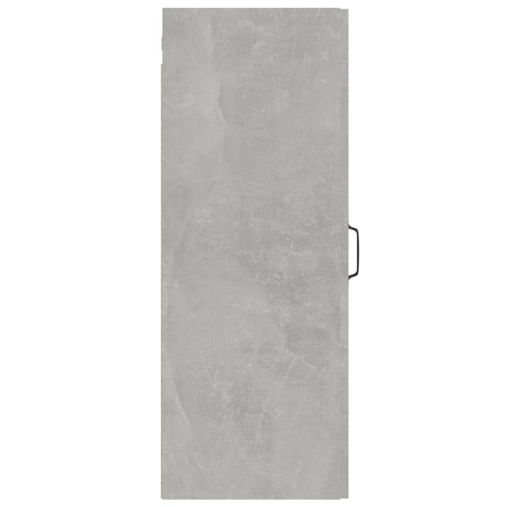 Armadietto a muro sospeso in cemento grigio 34.5x34x90 cm
