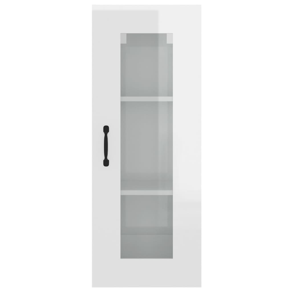 Brilliant white hanging wardrobe 34.5x34x90 cm