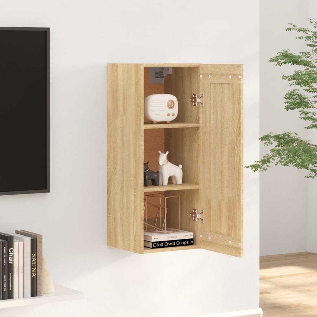 Sonoma oak wall cabinet 35x34x90 cm engineering wood