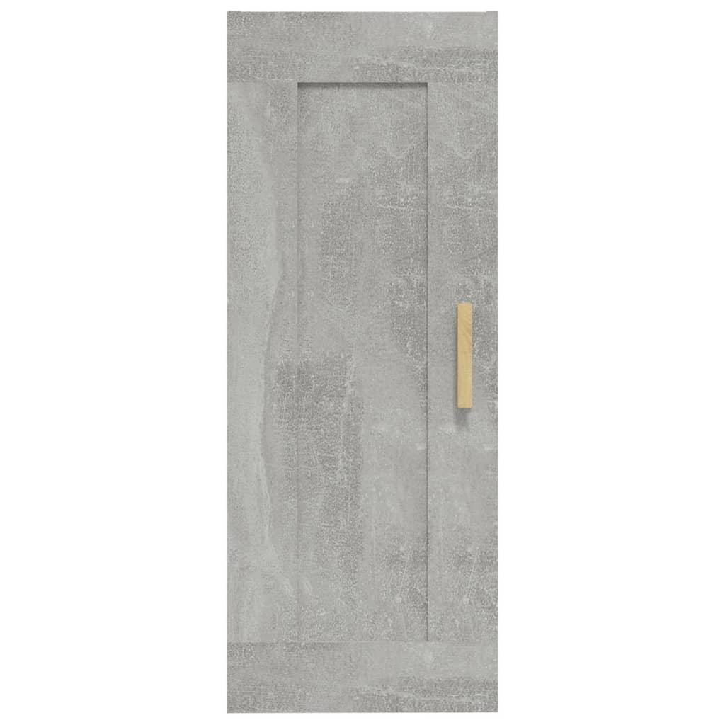 Concrete gray wall cabinet 35x34x90 cm engineering wood