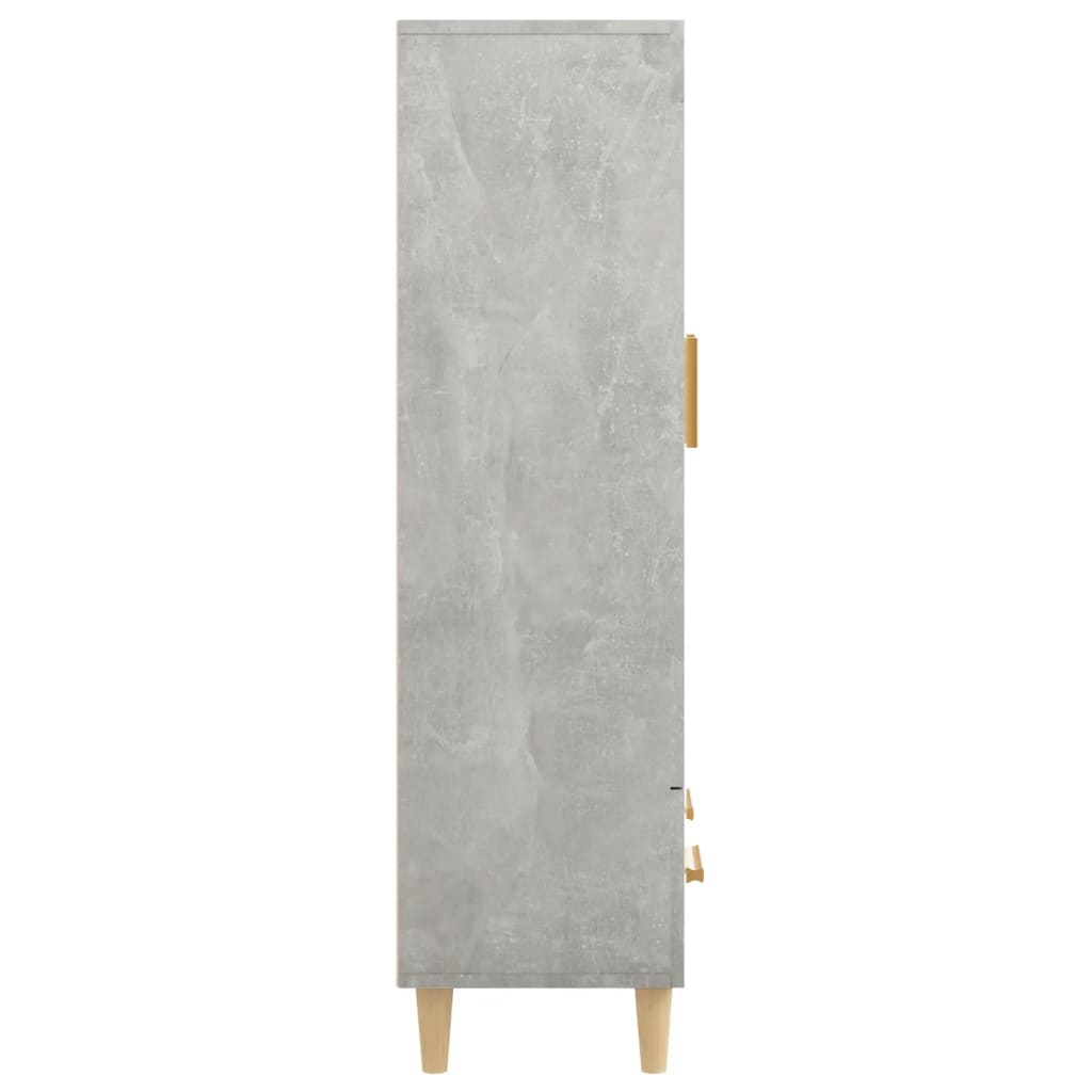 Credenza Grigio cemento 70x31x115 cm MDF