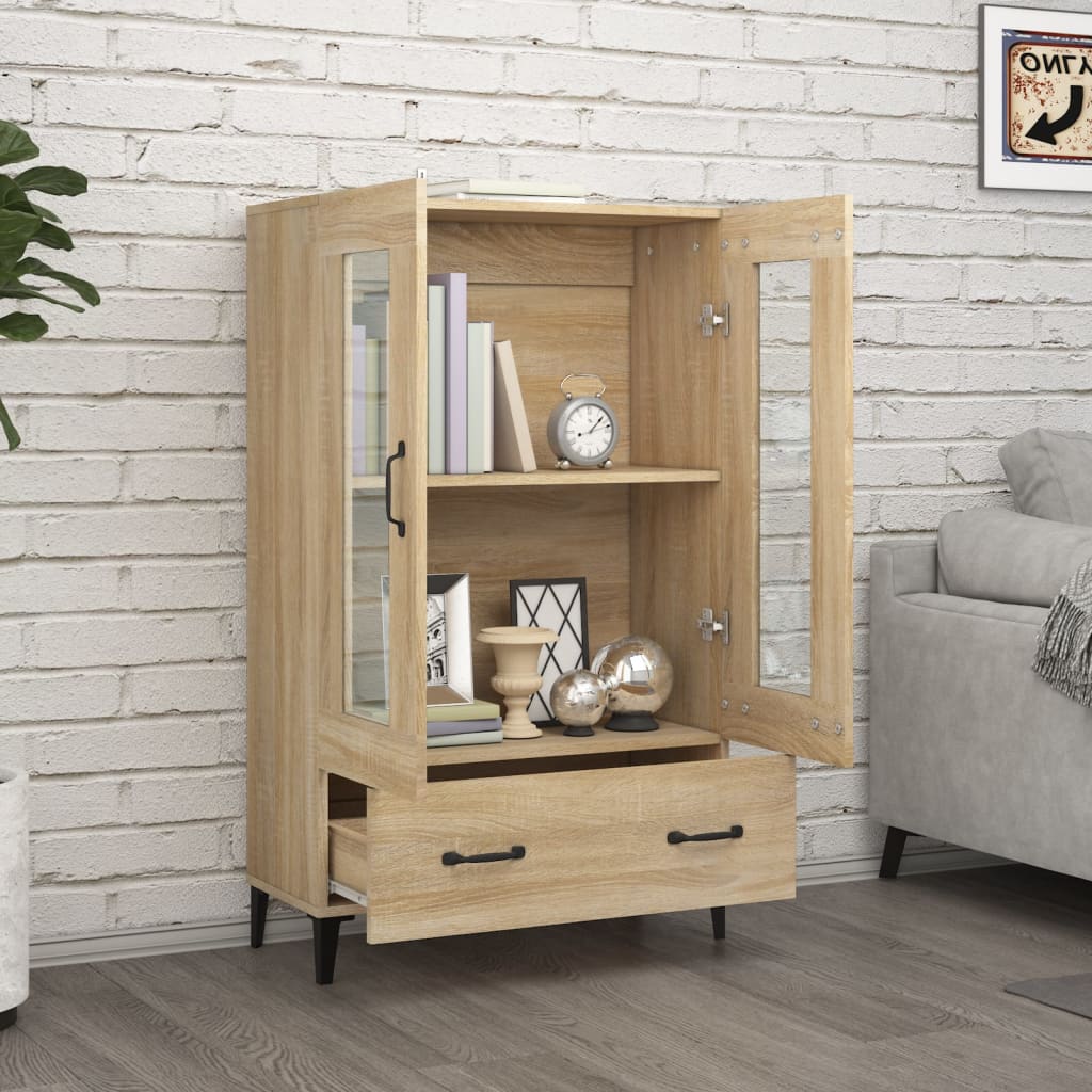 Sonoma Oak Buffet 70x31x115 cm Ingenieurholz Holz