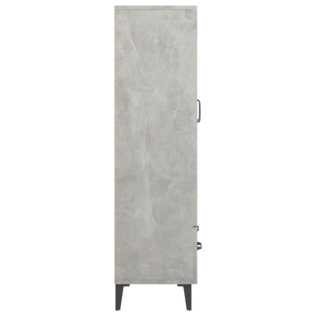 Concrete gray buffet 70x31x115 cm engineering wood