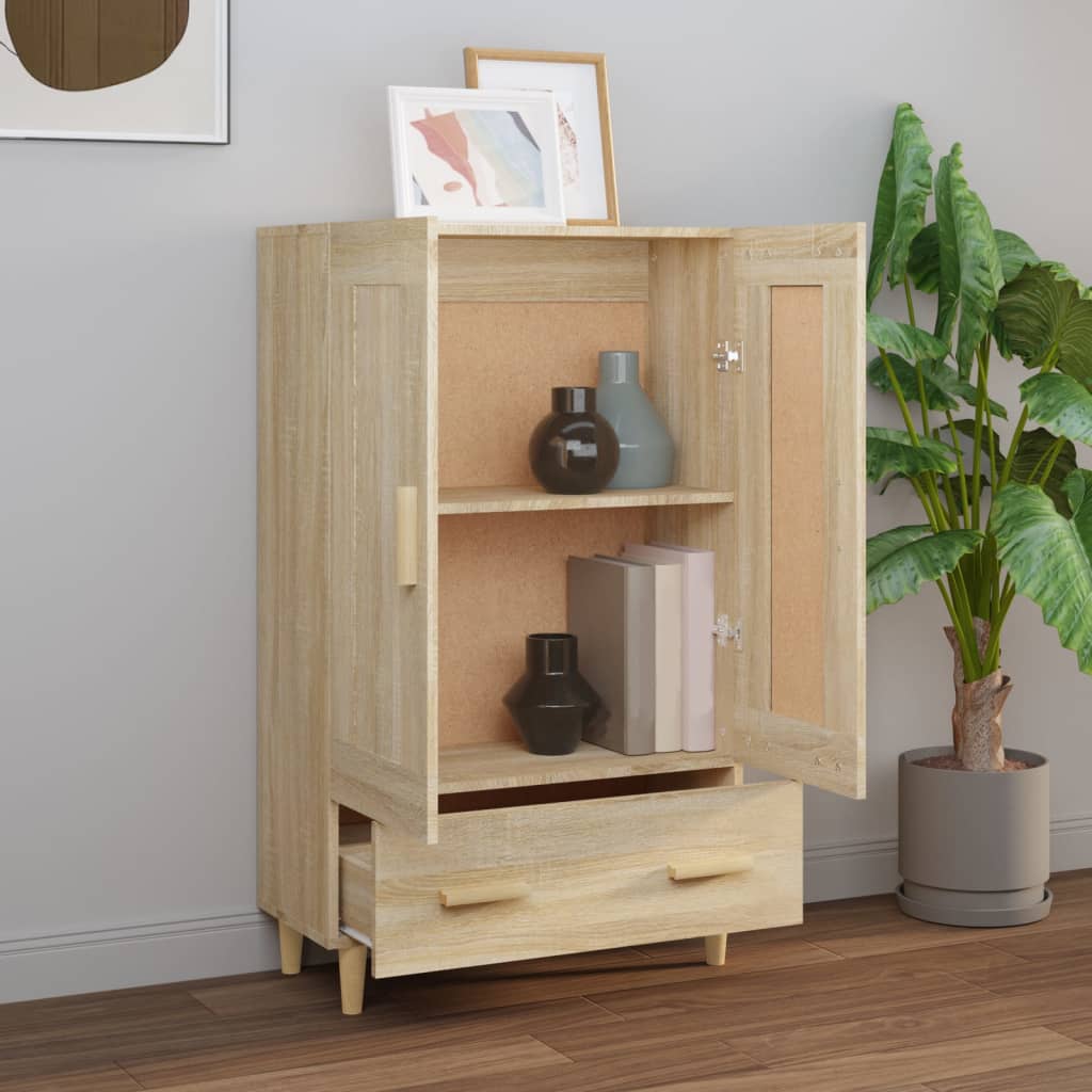 Sonoma Oak Buffet 70x31x115 cm Ingenieurholz Holz