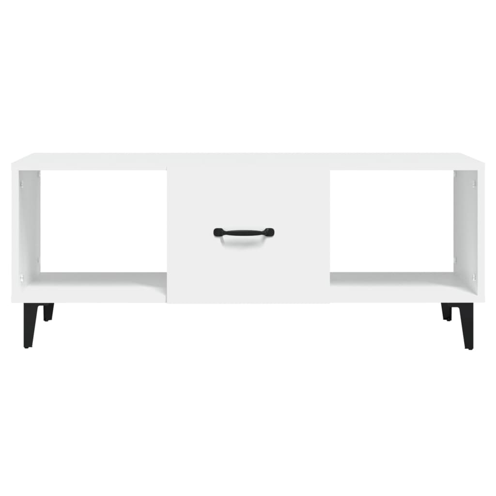 Tavolino bianco 102x50x40 cm ingegneria