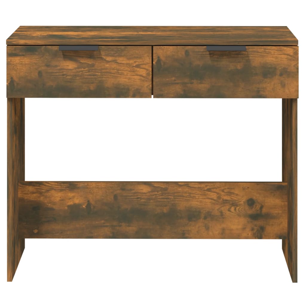 Smoked oak console table 90x36x75 cm engineering wood