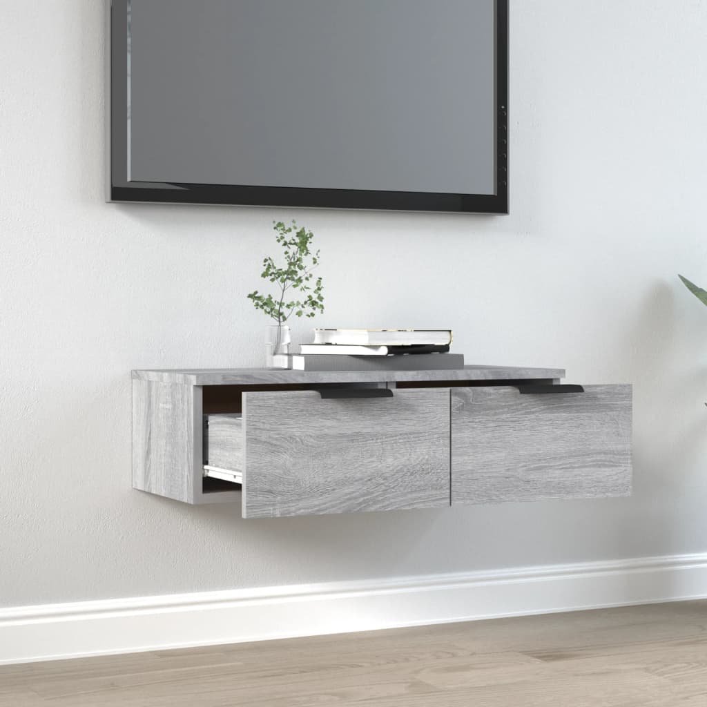 Sonoma gray wall cabinet 68x30x20 cm engineering wood