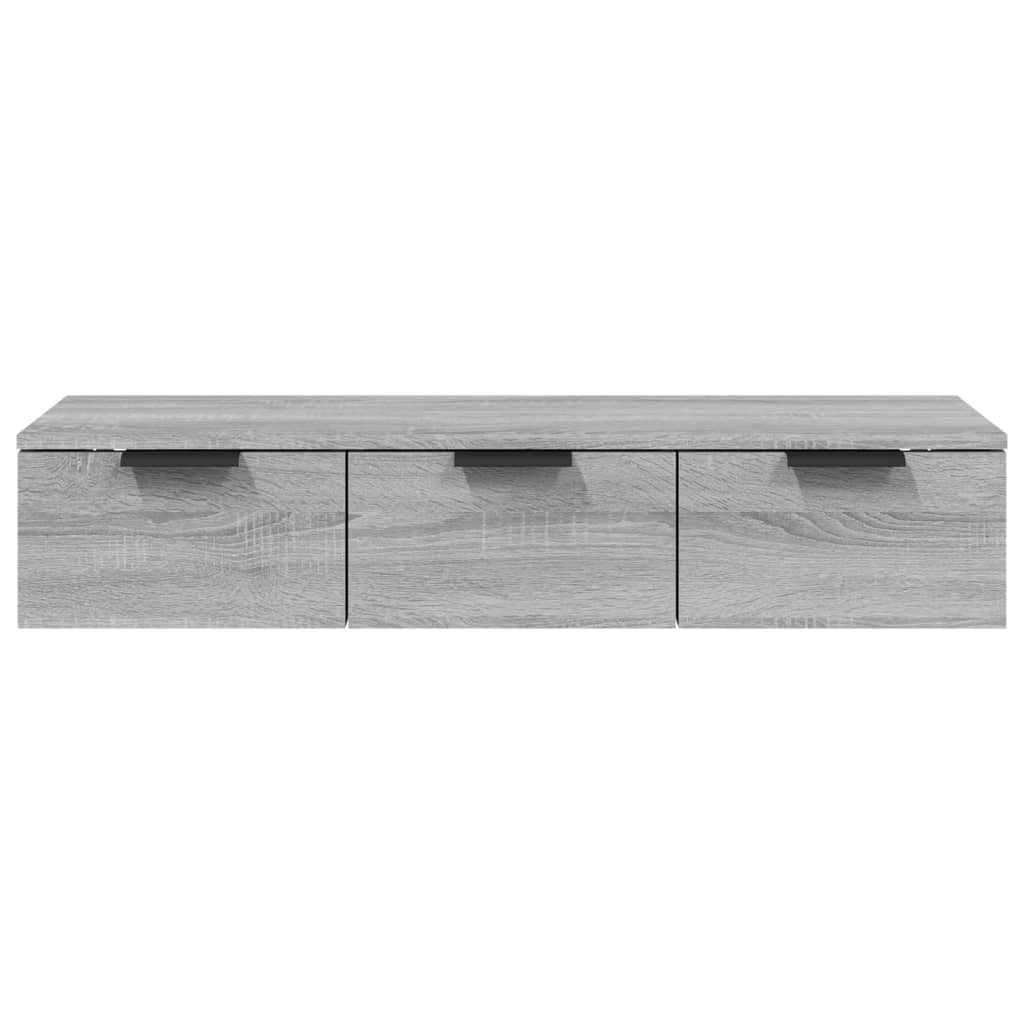 Sonoma Grey Wall Cabinet 102x30x20 cm Ingenieurholz Holz