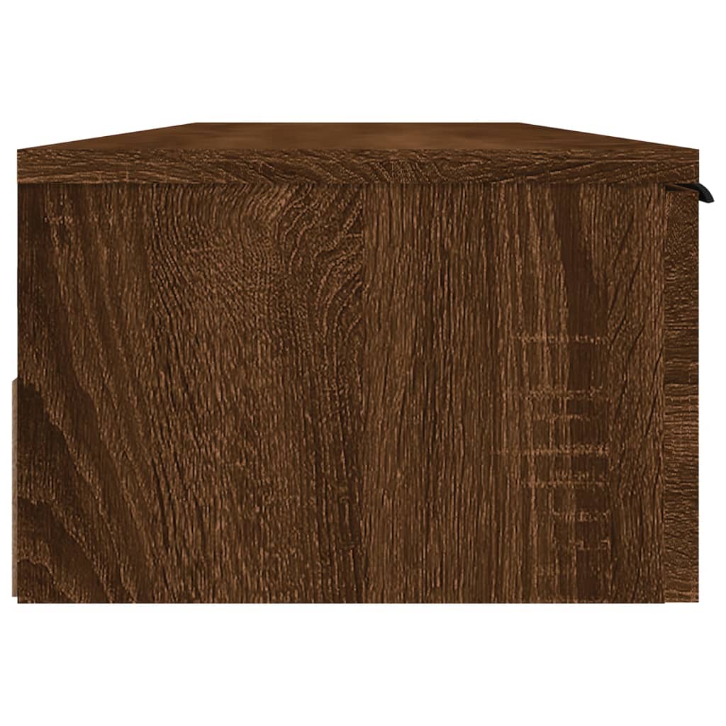Brown Eichenwandschrank 102x30x20 cm Ingenieurholz Holz