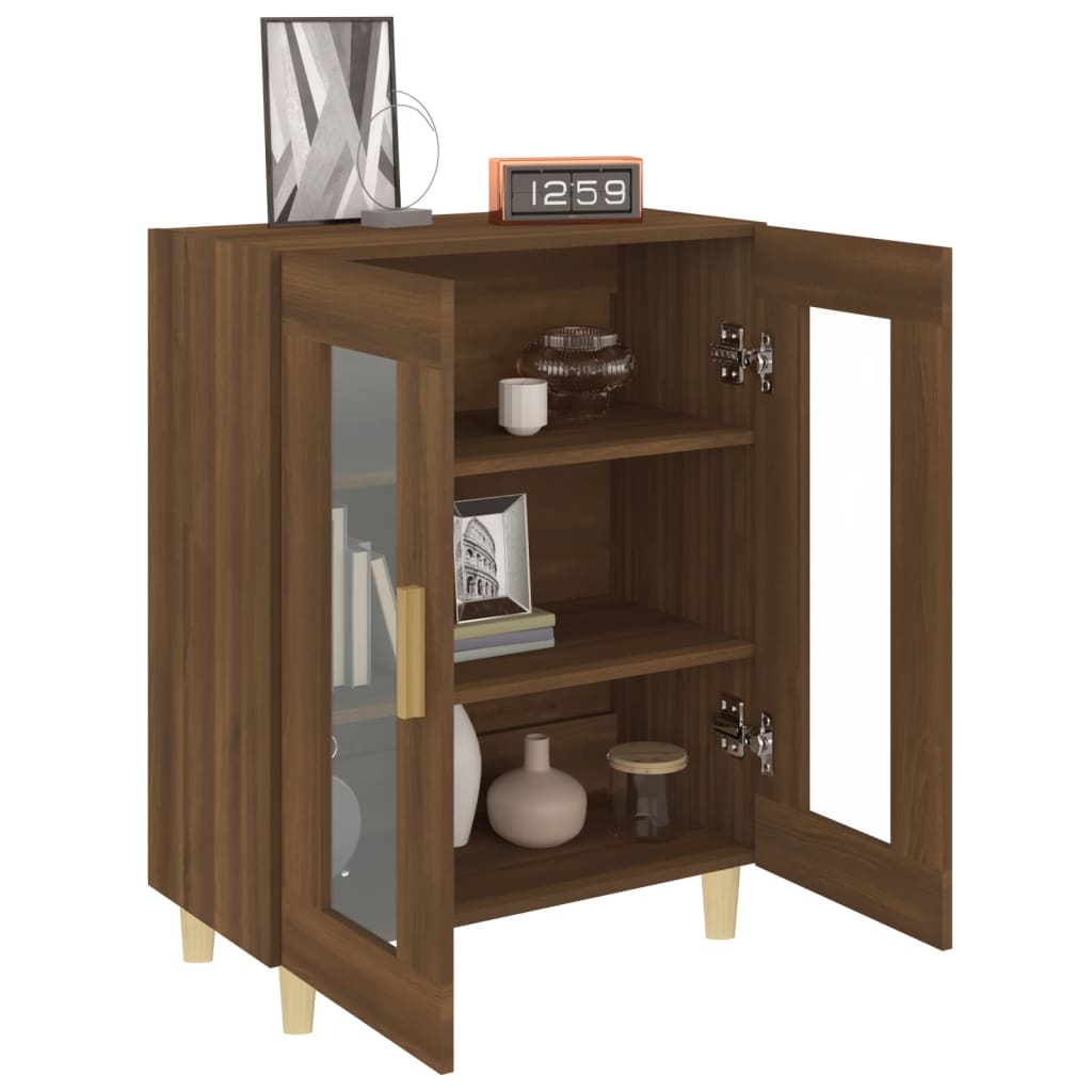 Brown Eiche Buffet 69.5x34x90 cm Ingenieurholz Holz