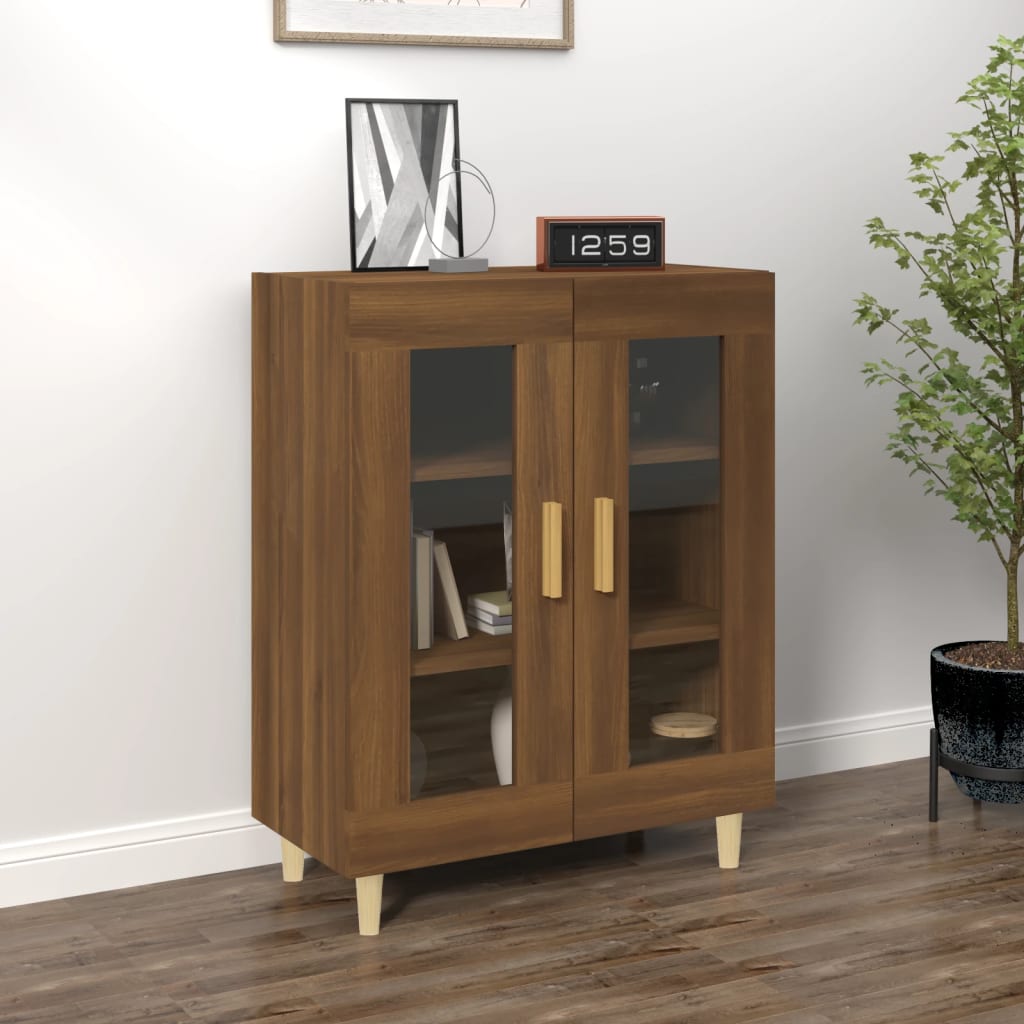 Brown oak buffet 69.5x34x90 cm engineering wood