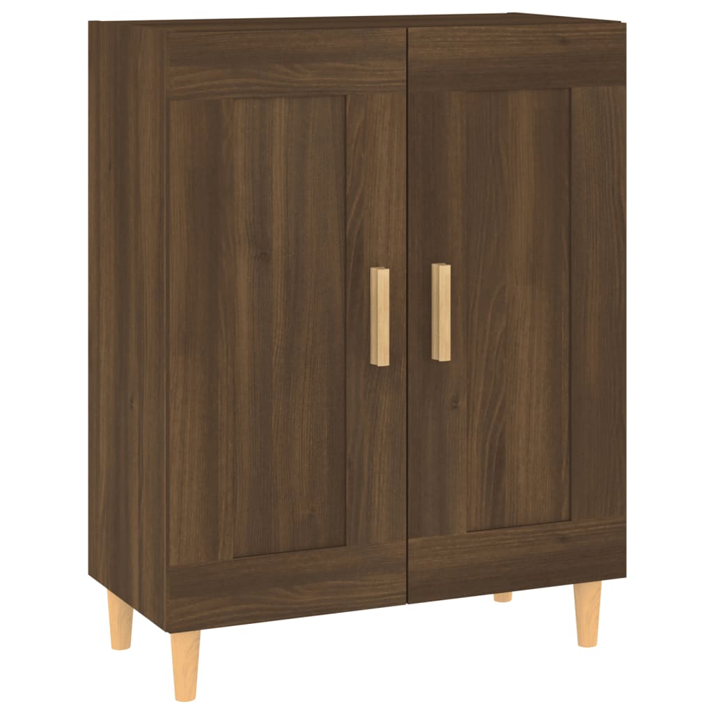 Credenza in rovere marrone 69,5x34x90 cm MDF