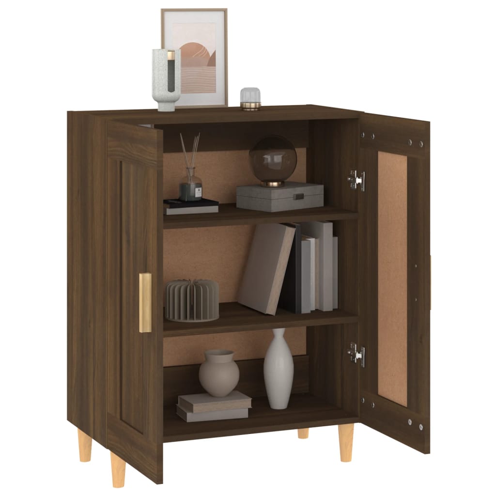 Brown oak buffet 69.5x34x90 cm engineering wood