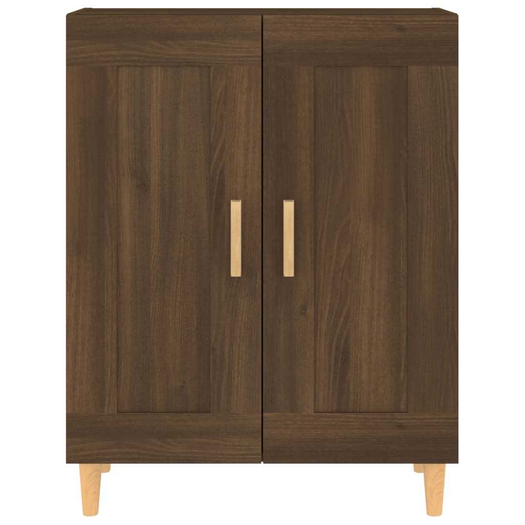 Brown oak buffet 69.5x34x90 cm engineering wood