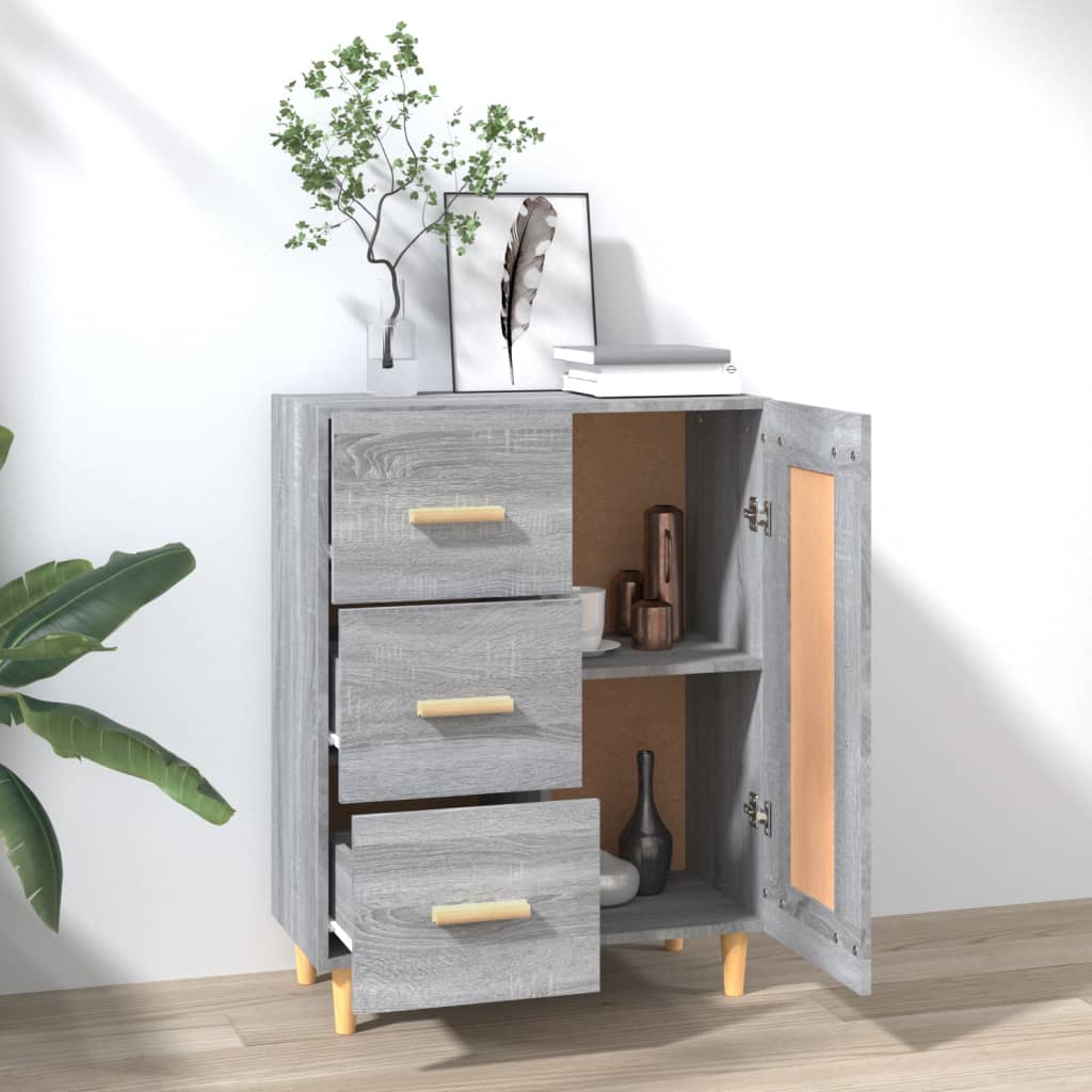 Sonoma Grey Buffet 69.5x34x90 cm Ingenieurholz Holz