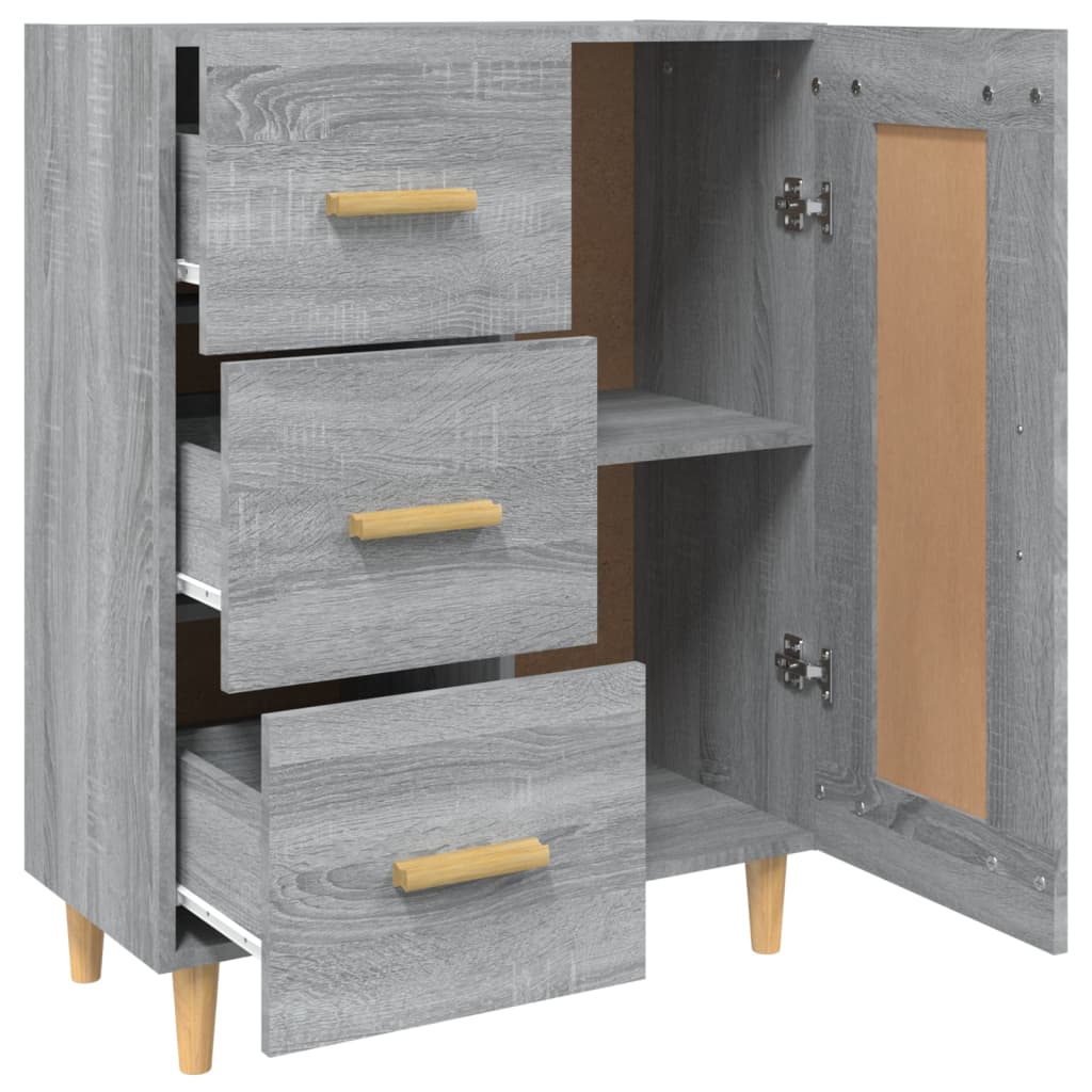 Sonoma gray buffet 69.5x34x90 cm Engineering wood