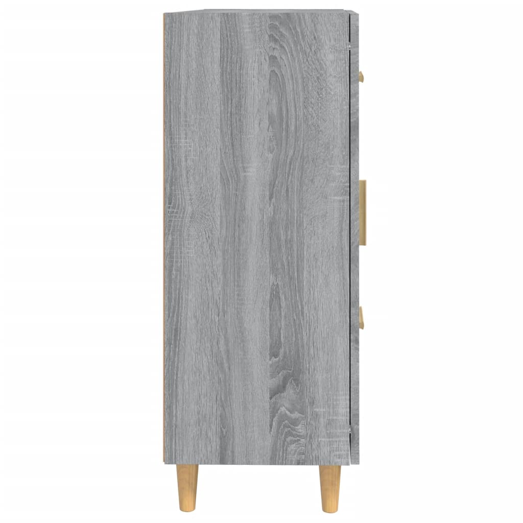 Credenza Sonoma grigia 69,5x34x90 cm MDF