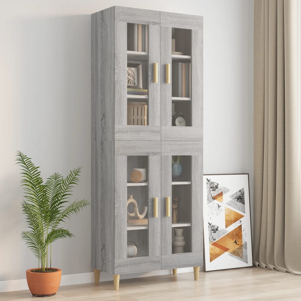 Sonoma Gray Sound Wardrobe 69.5x34x90 cm