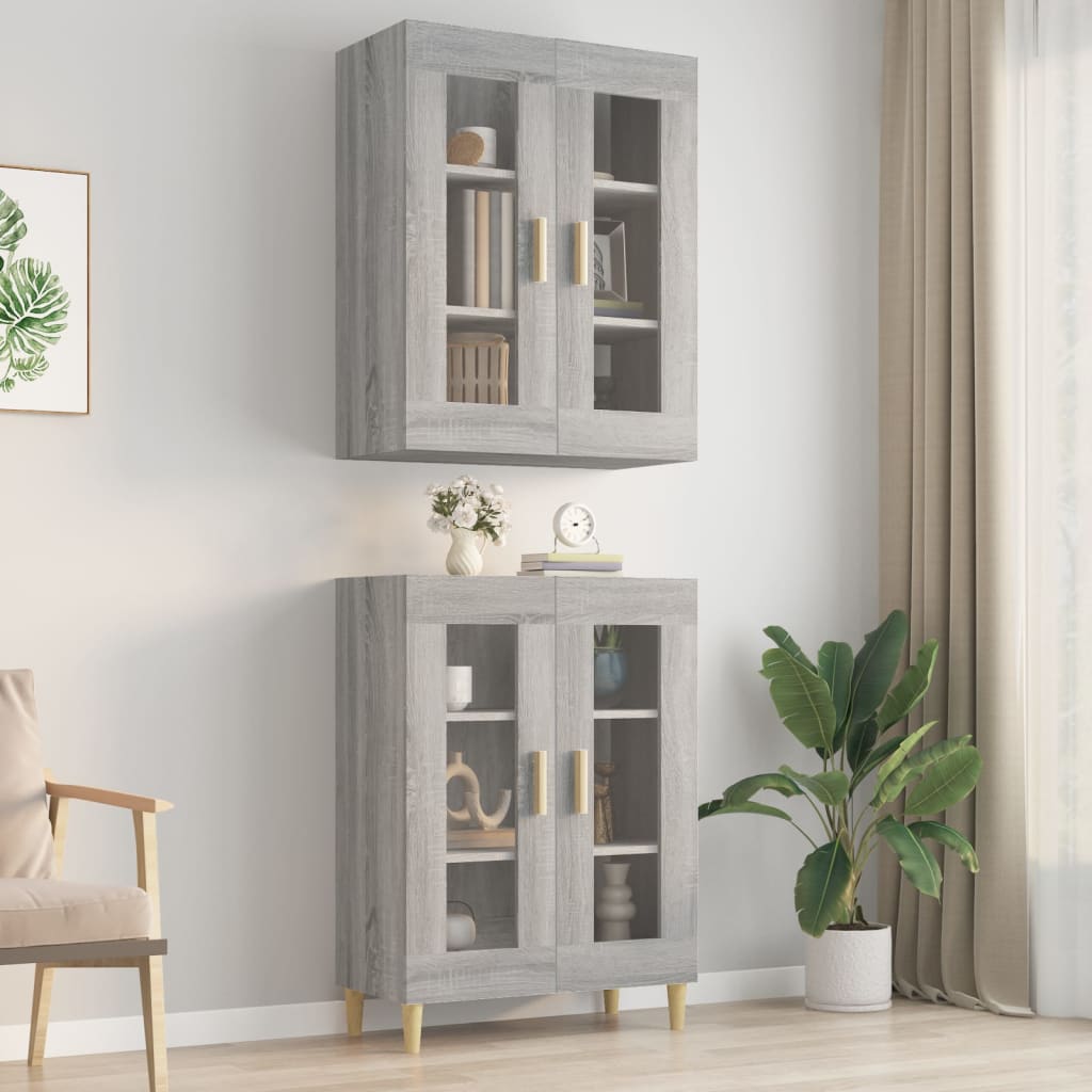 Sonoma Grey Sound Garderobe 69.5x34x90 cm