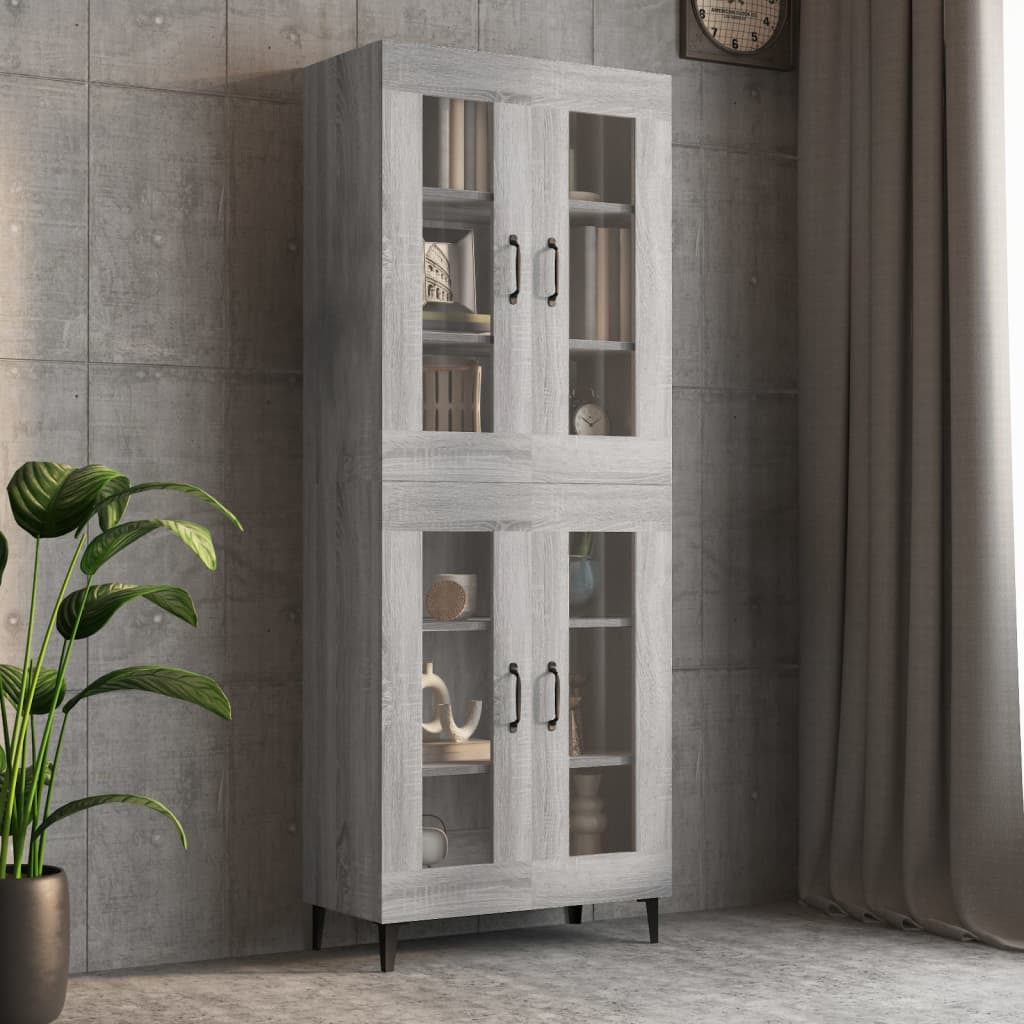 Sonoma Grey Sound Garderobe 69.5x34x90 cm