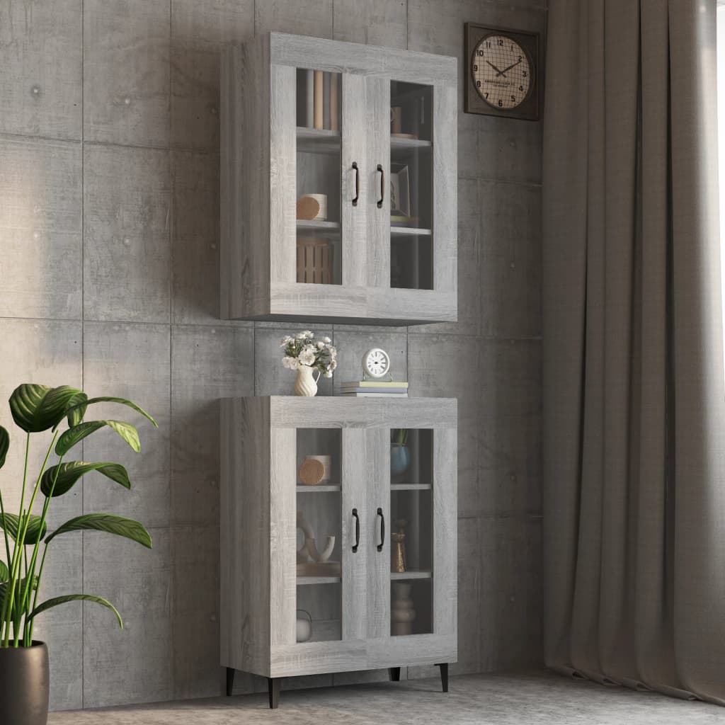 Sonoma Grey Sound Garderobe 69.5x34x90 cm