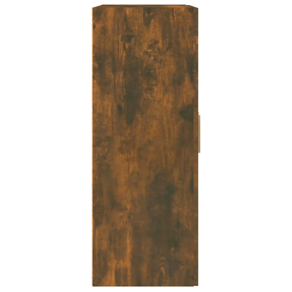 Smoked oak wall cabinet 69.5x32.5x90 cm engineering wood