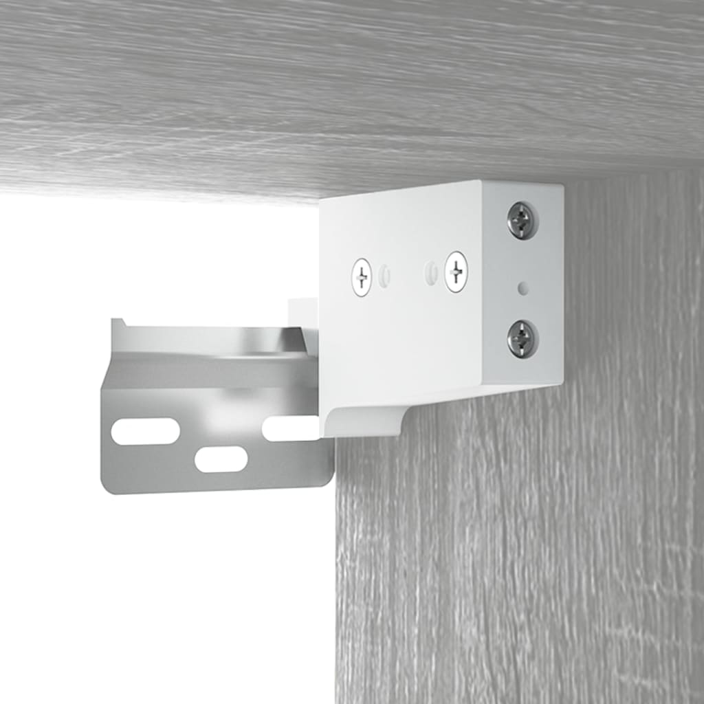 Sonoma gray wall cabinet 69.5x32.5x90 cm Engineering wood