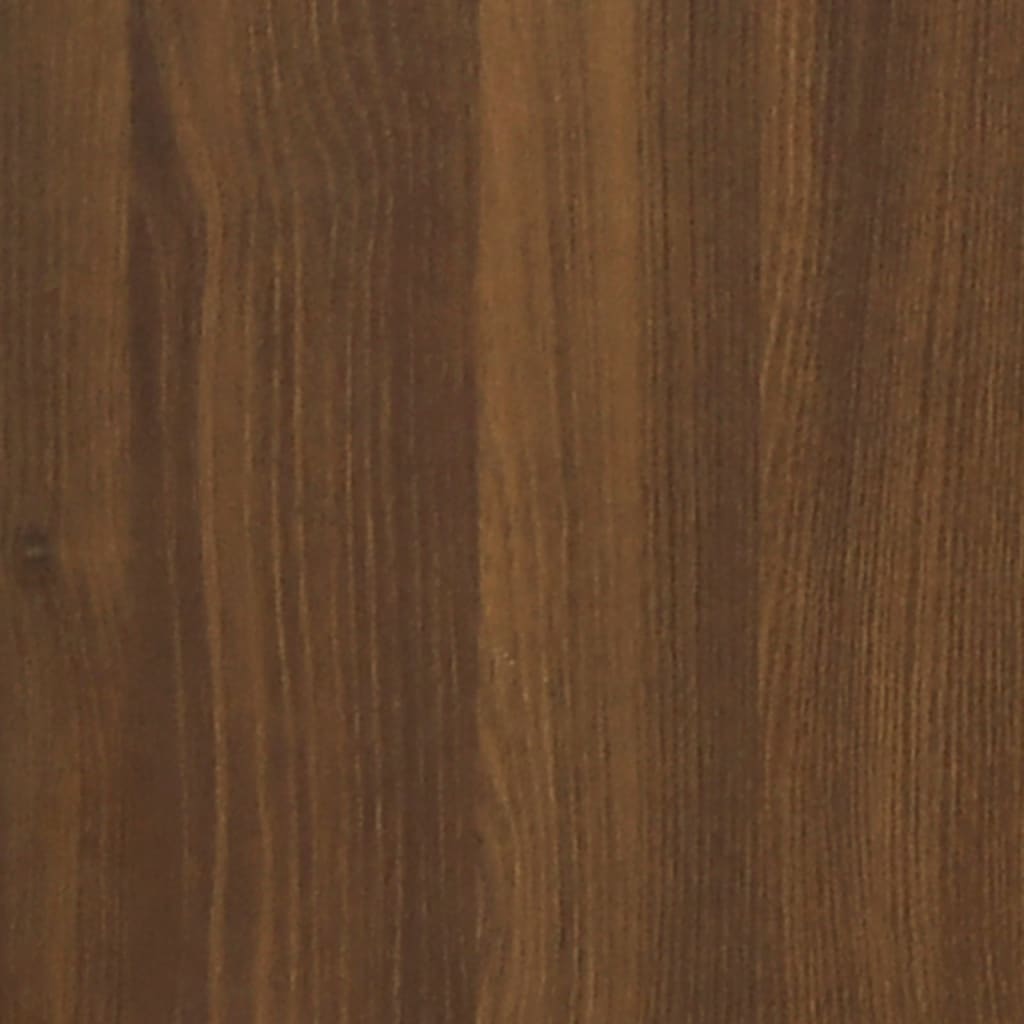Brown oak wall cabinet 69.5x32.5x90 cm Engineering wood