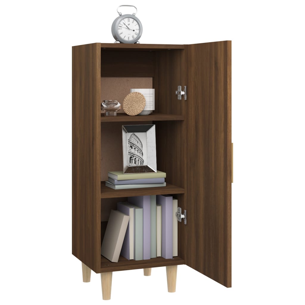 Buffet Chêne marron 34,5x34x90 cm Bois d'ingénierie