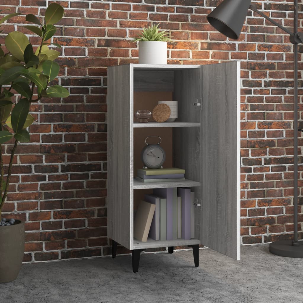 Grey Sonoma Buffet 34.5x34x90 cm INGEGNERIA legno