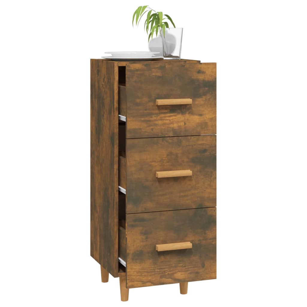 Smoked oak buffet 34.5x34x90 cm engineering wood