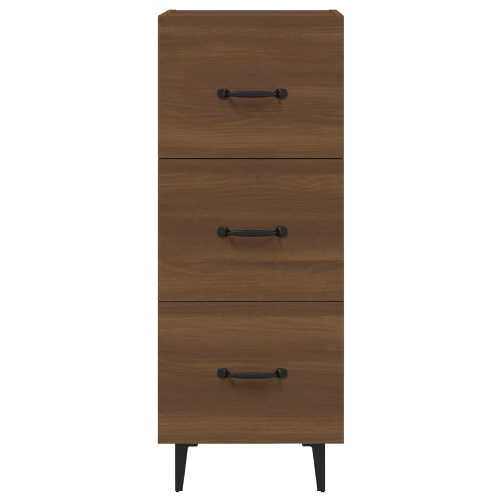 Buffet Chêne marron 34,5x34x90 cm Bois d'ingénierie