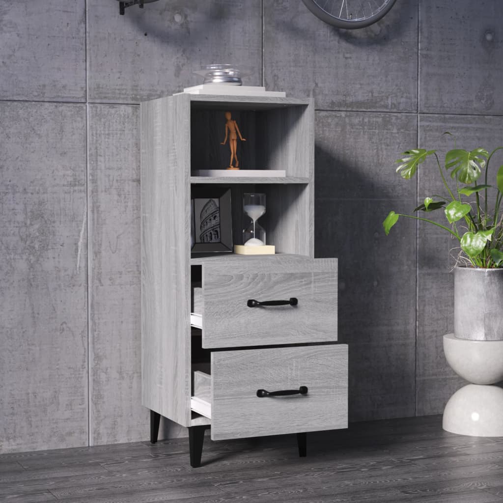 Gray Sonoma Buffet 34.5x34x90 cm Engineering wood