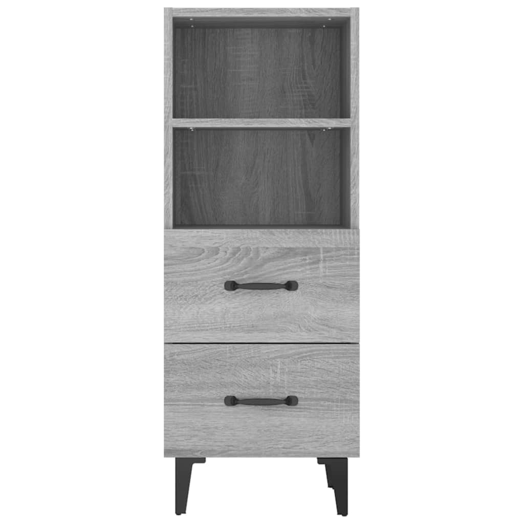 Buffet Sonoma gris 34,5x34x90 cm Bois d'ingénierie