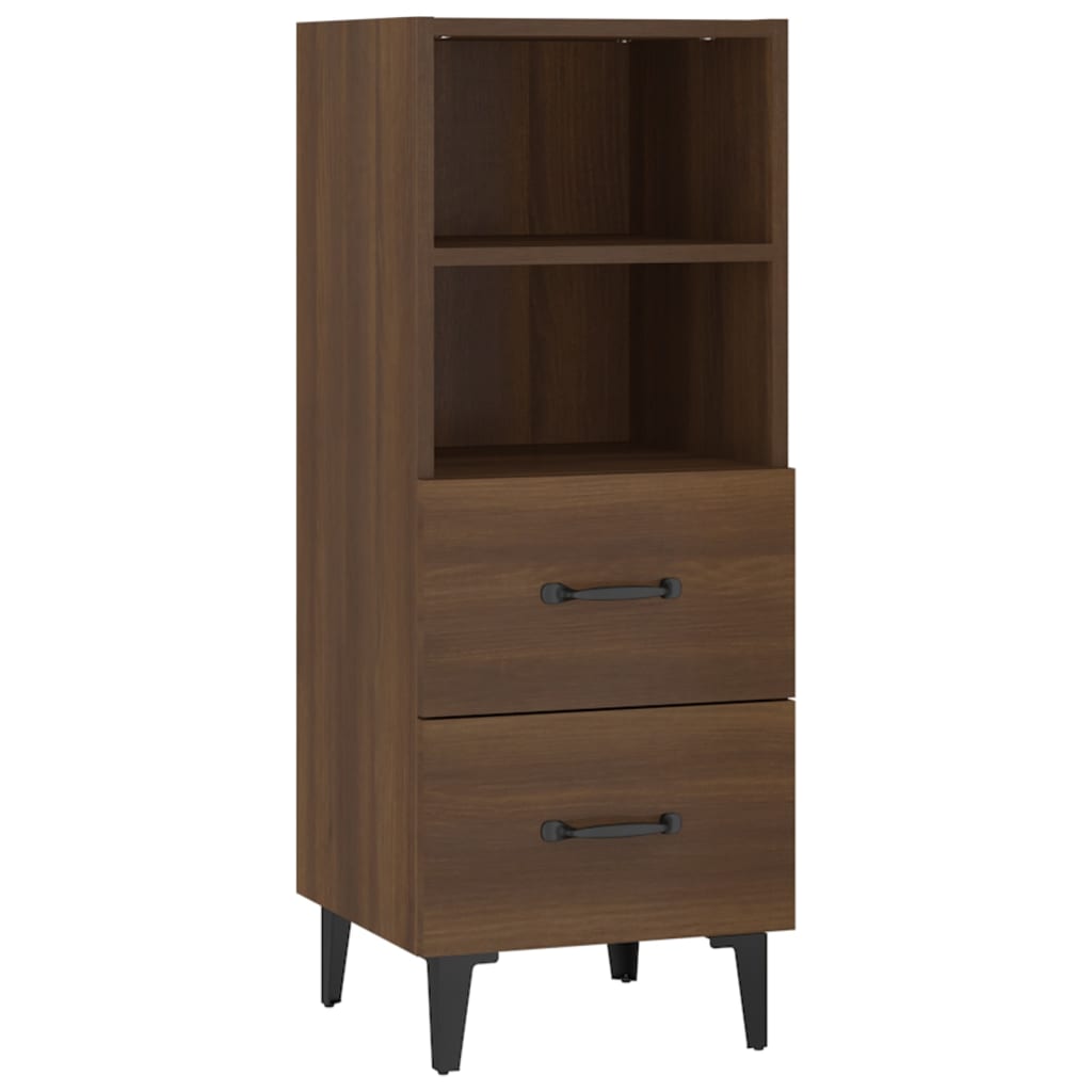 Buffet Chêne marron 34,5x34x90 cm Bois d'ingénierie