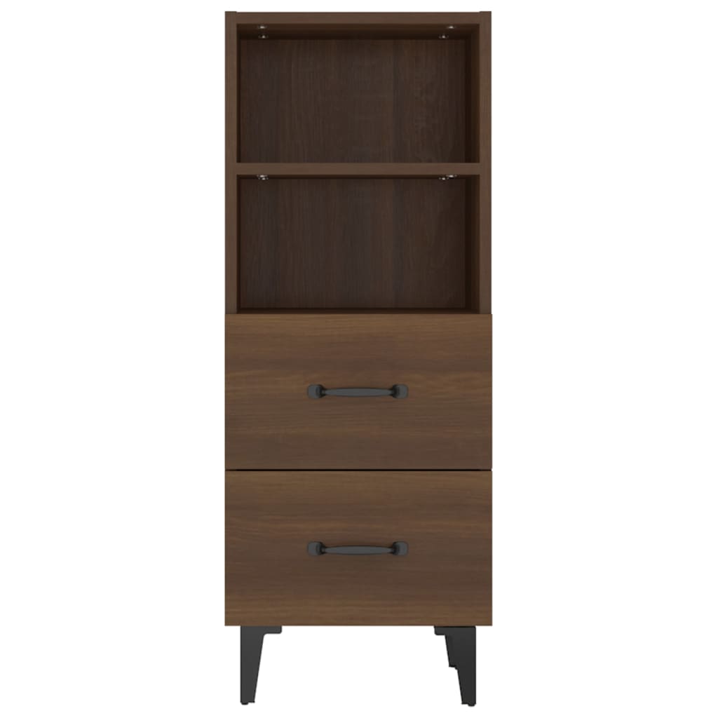 Brown oak buffet 34.5x34x90 cm Engineering wood