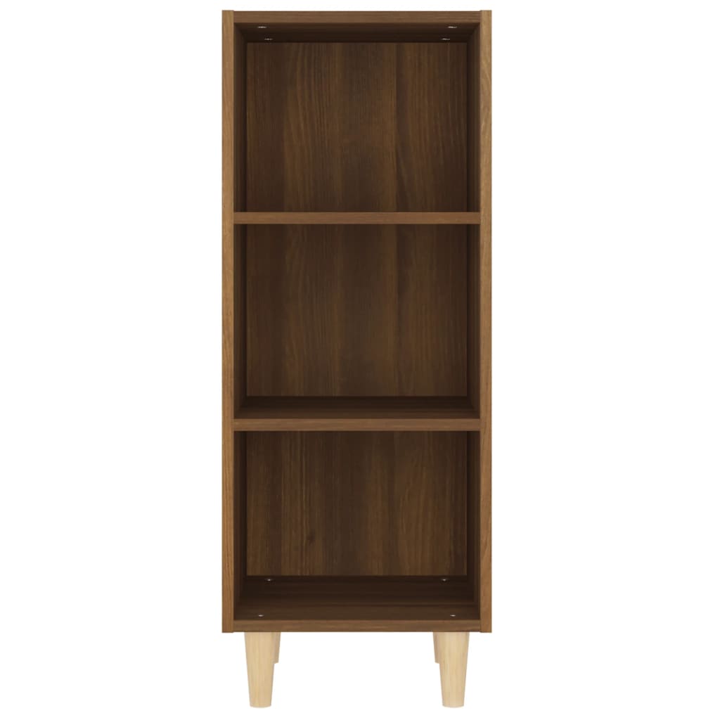 Brown oak buffet 34.5x32.5x90 cm Engineering wood