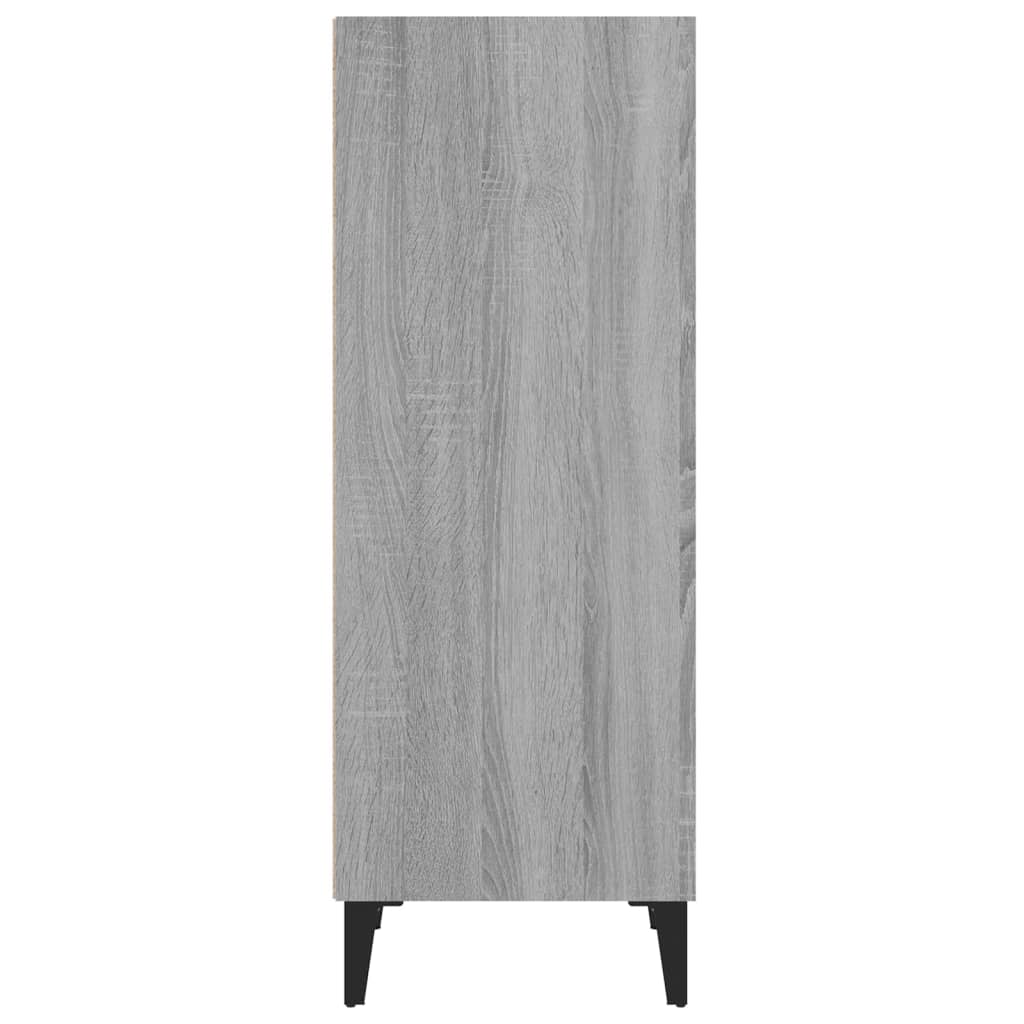 Credenza Sonoma grigia 34,5x32,5x90 cm in derivati ​​del legno