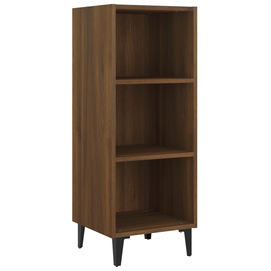 Brown oak buffet 34.5x32.5x90 cm Engineering wood