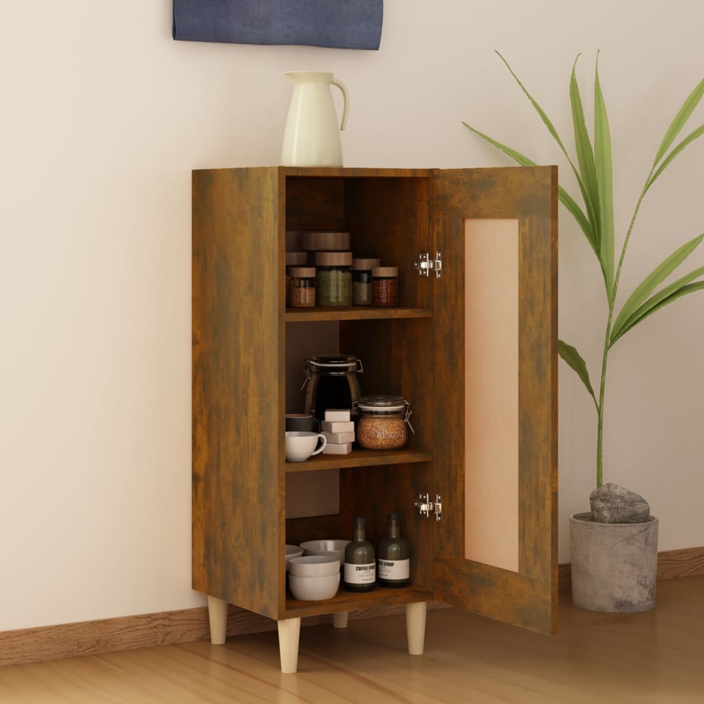 Smoked oak buffet 34.5x34x90 cm engineering wood