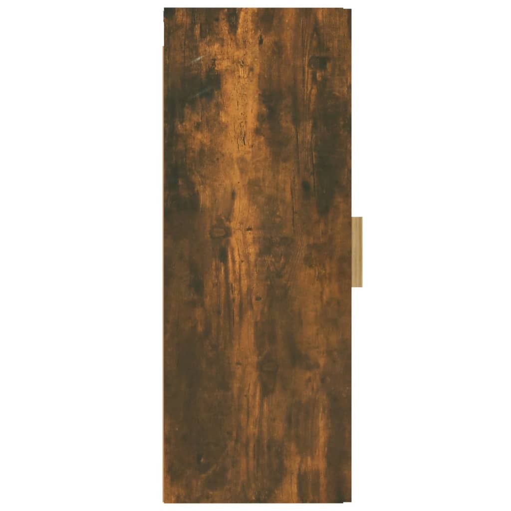 Armadio a parete di quercia affumicata 34.5x34x90 cm legno di ingegneria