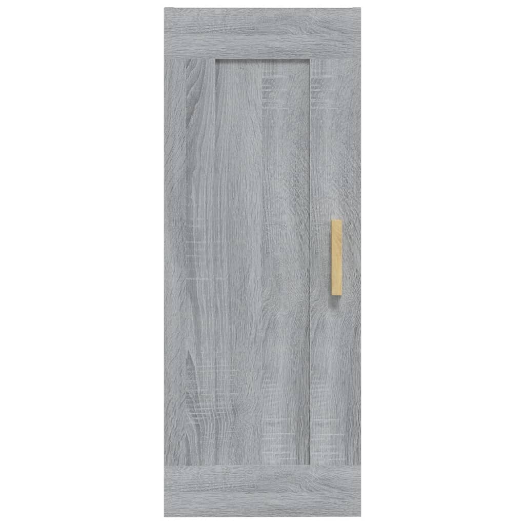 Sonoma gray wall cabinet 35x34x90 cm engineering wood