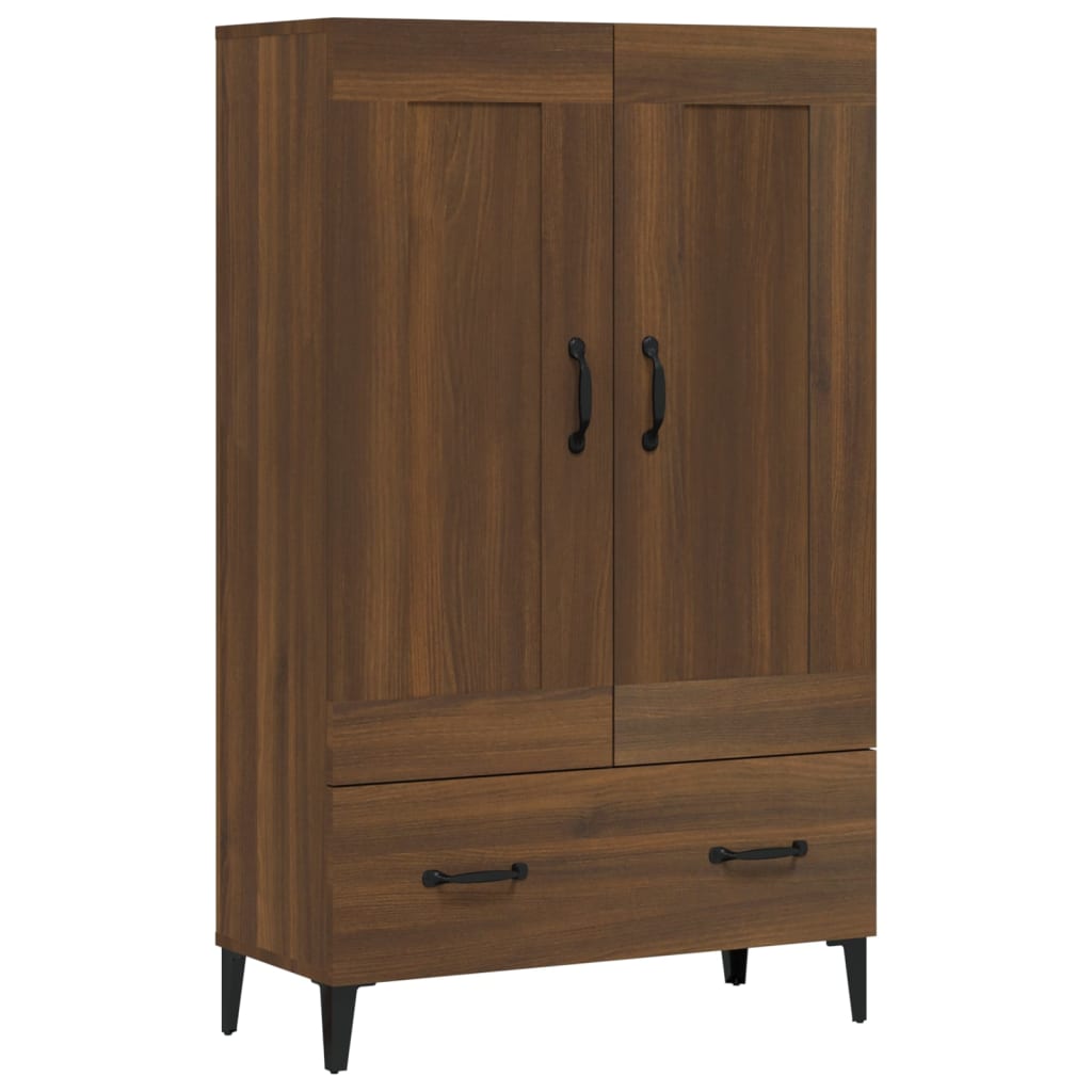 Brown oak buffet 70x31x115 cm engineering wood