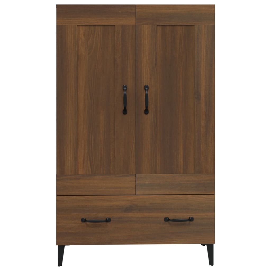 Brown oak buffet 70x31x115 cm engineering wood