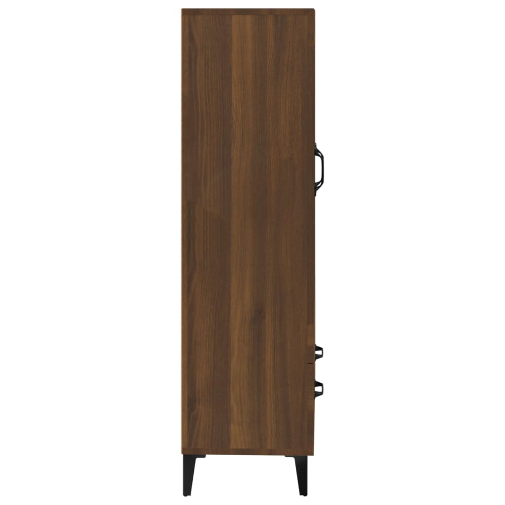 Brown Eichenbuffet 70x31x115 cm Ingenieurholz Holz