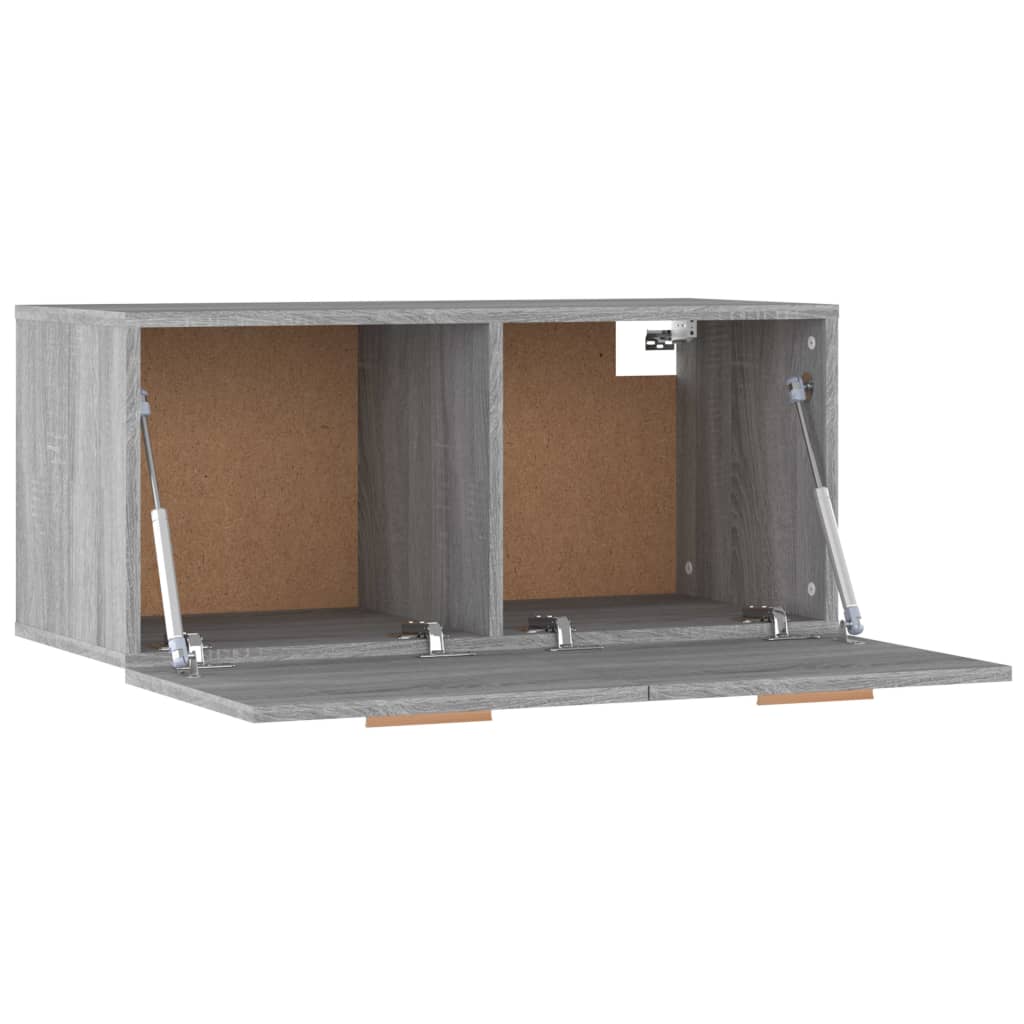 Sonoma Grey Wall Cabinet 80x35x36,5 cm Ingenieurholz Holz
