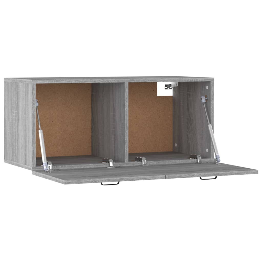 Sonoma Grey Wall Cabinet 80x35x36,5 cm Ingenieurholz Holz